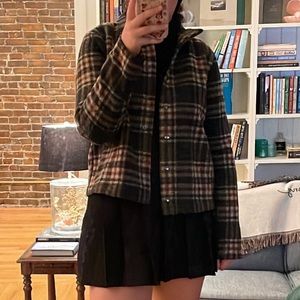Banana Republic Cropped Plaid Shacket